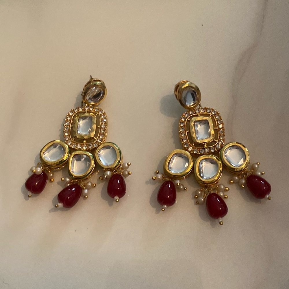 Rhinestones Statement Chandelier earrings